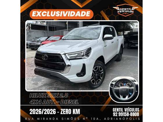 TOYOTA HILUX 2.8 D-4D TURBO DIESEL CD SRX 4X4 AUTOMÁTICO TOYOTA HILUX 2.8 D-4D TURBO DIESEL CD SRX 4X4 AUTOMÁTICO